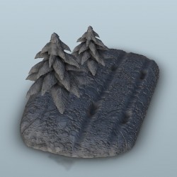 Hill with track and trees |  | Hartolia miniatures