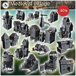 Medieval village pack No. 5