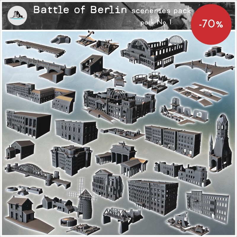 Pack de décors de la Bataille de Berlin No. 1