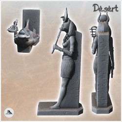 Statue de la déesse égyptienne Bastet debout (1)