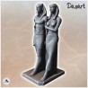 Statue égyptienne de Mykérinos et Khâmerernebty II (4)