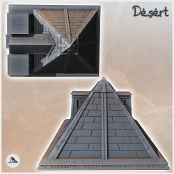 Egyptian Pyramid with Monumental Platform Entrance (2)