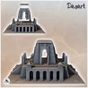 Temple égyptien avec obélisques et escaliers d'accès (3)