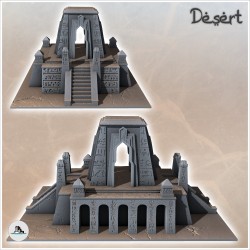 Egyptian Temple with Obelisks and Access Stairs (3)