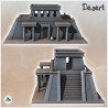 Bâtiment égyptien avec grand escalier et étage (5)