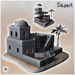Desert house with dome on...