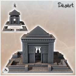 Egyptian Pointed Roof Temple with Platform (11)