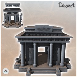 Desert altar with large columns, domes and access stairs (13)