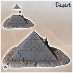 Egyptian Pyramid with Large Carved Pharaoh Statue (21)