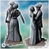 Couple avec pirate et femme en robe dansant enlacés (16)
