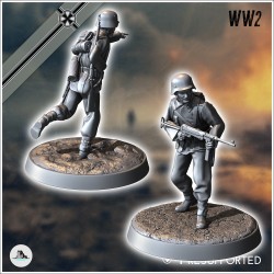 Set of five German WW2 infantry troops (with MP40 and K98k) (4)