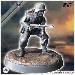 Set of six German WW2 infantry troops (with MP40, Panzerfaust and K98k) (5)