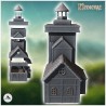 Medieval lighthouse with square stone tower and annex house (33)