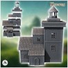 Medieval lighthouse with square stone tower and annex house (33)