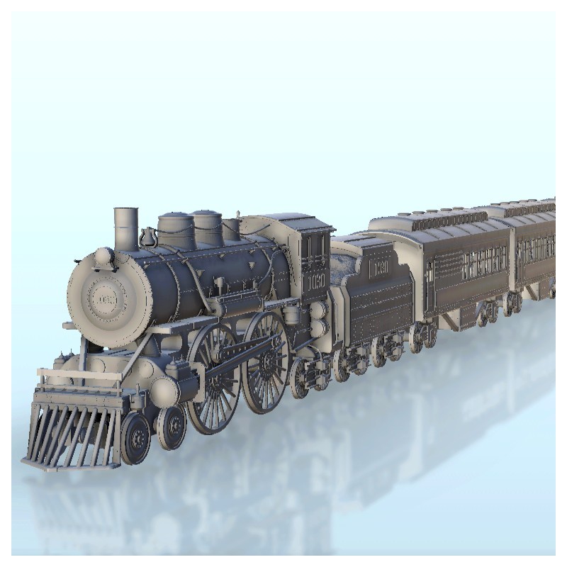 Steam locomotive 4-4-4