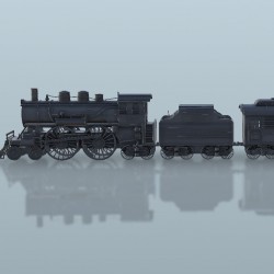 Steam locomotive 4-4-4