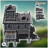 Large medieval building with access staircase and multiple terraces (45)