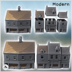 Set of four modern buildings with French bakery and ground-floor shops (46)