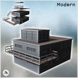 Bâtiment moderne à toit...