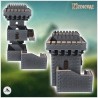 Stone fortress with double towers and access stairs (9)