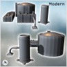 Industrial building set with storage silo and pipes (2)