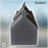 Set trois maisons modernes avec garage et étages (12)