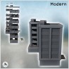 Modern double buildings with canopy base and flat roofs (22)