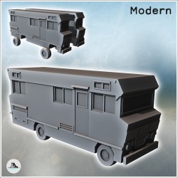 Modern caravan with...