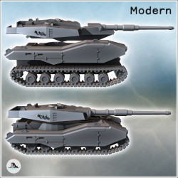Futuristic Rear Center Turret Tank (4)