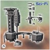 Set of futuristic giant drill with drilling hole and sorting annex (3)