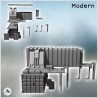 Large outpost with two arranged containers, multiple access ladders (12)