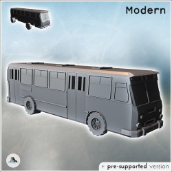 Bus moderne de ville à quatre roues avec doubles portes latérales (4)