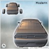 Modern Dodge Challenger car with central air intake on the hood (5)