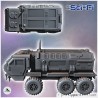 Futuristic six-wheeled all-terrain truck with front cabin and large rear cargo space (9)