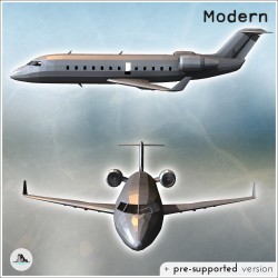 Jet privé à double moteurs sur empannage avec winglets et vingt-quatre hublots (11)