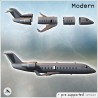 Private jet with twin engines on tail with winglets and twenty-four windows (11)