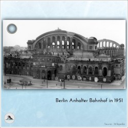 Destroyed Anhalter Bahnhof railway station (Berlin, Germany)