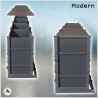 Set of three baroque modern buildings with cornices and access stairs (10)