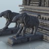Indian temple with animal statues