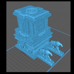 Indian temple with animal statues |  | Hartolia miniatures