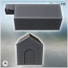 Entrepôt en brique avec grandes fenêtres et annexe à porte (26)