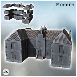 Modern building with bell...