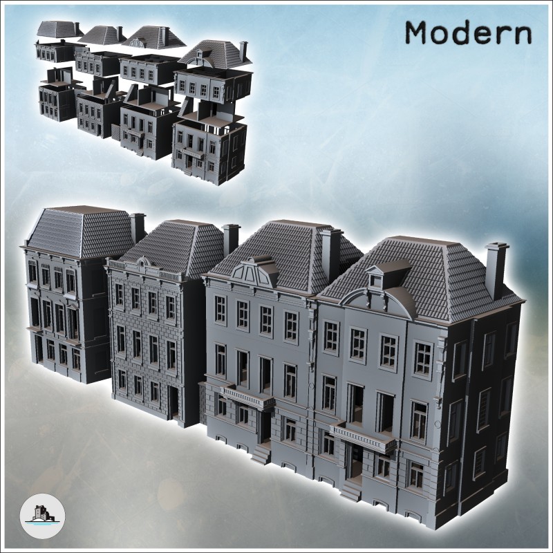 European House Set (Arnhem, Netherlands) (intact version)