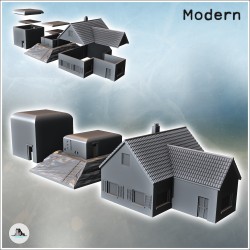 Set de maison et bunkers modernes pour défense fortifiée (7)