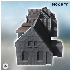 Set de trois grands bâtiment modernes (Zwateweg, Pays-Bas)