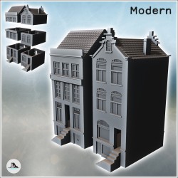 Set de deux maisons flamandes modernes (15)