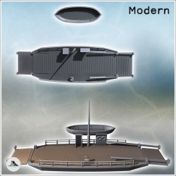 Set of two assault boats with ferry and wooden boat (2)