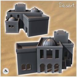 Desert house with roof domes and multiple terraces (11)