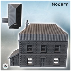 Brick building with two annexes and mansard roof (intact version) (11)