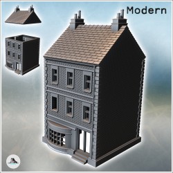 Maison à deux étages avec cheminée et véranda en façade (version intacte) (15)